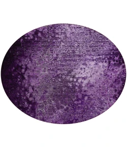 Addison Chantille ACN565 Purple 8 ft. x 8 ft. Round Rug