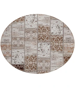 Addison Chantille ACN566 Beige 8 ft. x 8 ft. Round Rug