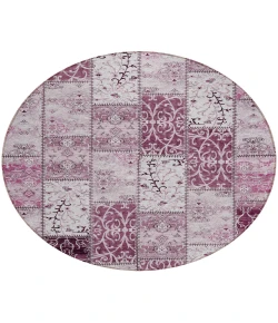 Addison Chantille ACN566 Burgundy 8 ft. x 8 ft. Round Rug