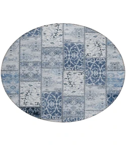 Addison Chantille ACN566 Denim 8 ft. x 8 ft. Round Rug