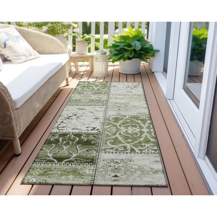 Chantille ACN566 Green 2'3" x 7'6" Rug