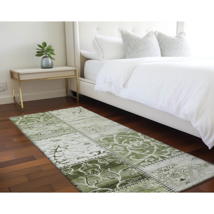 Chantille ACN566 Green 2'3" x 7'6" Rug