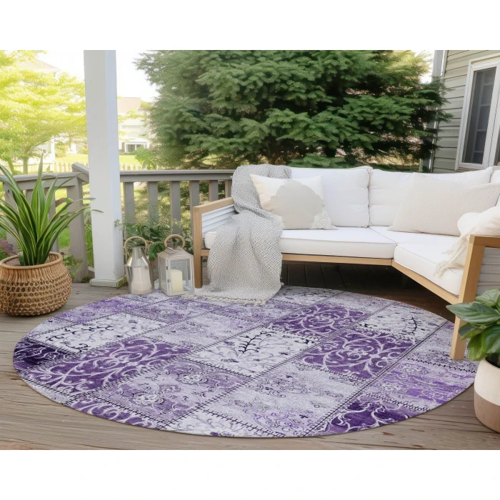 Chantille ACN566 Purple 8' x 8' Rug