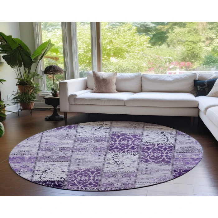 Chantille ACN566 Purple 8' x 8' Rug