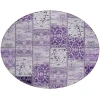 Addison Chantille ACN566 Purple 8 ft. x 8 ft. Round Rug
