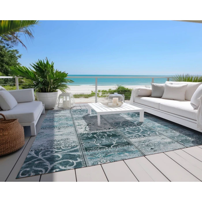 Chantille ACN566 Teal 9' x 12' Rug