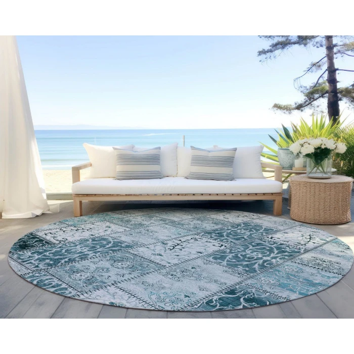 Chantille ACN566 Teal 8' x 8' Rug