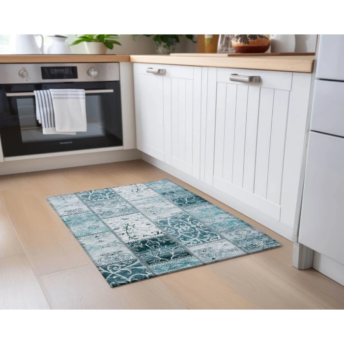 Chantille ACN566 Teal 1'8" x 2'6" Rug