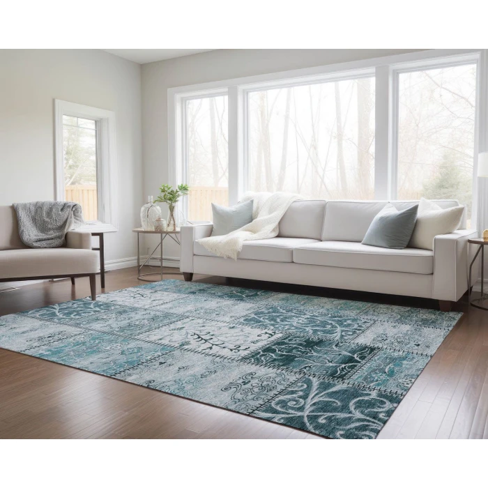 Chantille ACN566 Teal 9' x 12' Rug