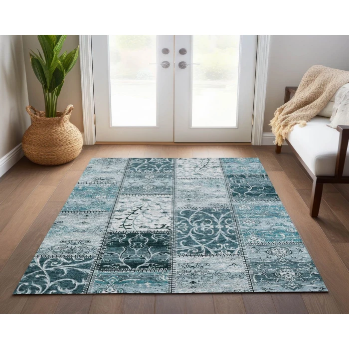 Chantille ACN566 Teal 9' x 12' Rug