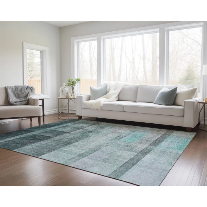 Chantille ACN568 Teal 3' x 5' Rug