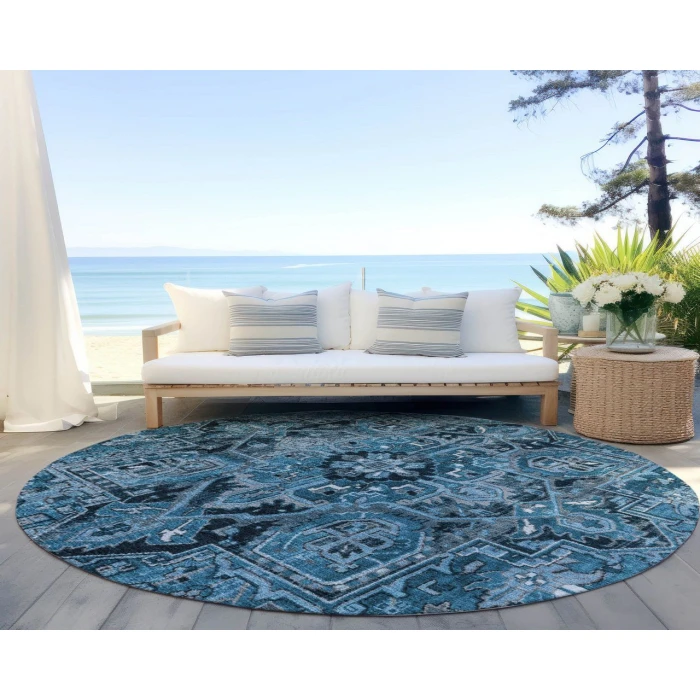 Chantille ACN570 Blue 8' x 8' Rug
