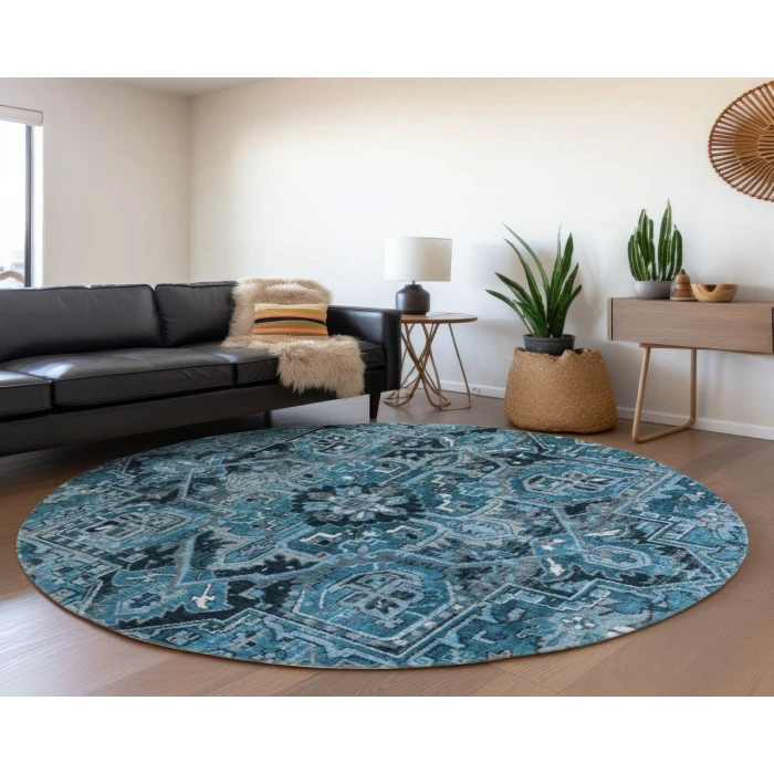 Chantille ACN570 Blue 8' x 8' Rug