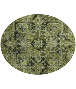 Addison Chantille ACN570 Olive 8 ft. x 8 ft. Round Rug