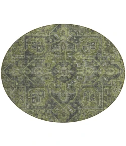 Addison Chantille ACN571 Green 8 ft. x 8 ft. Round Rug
