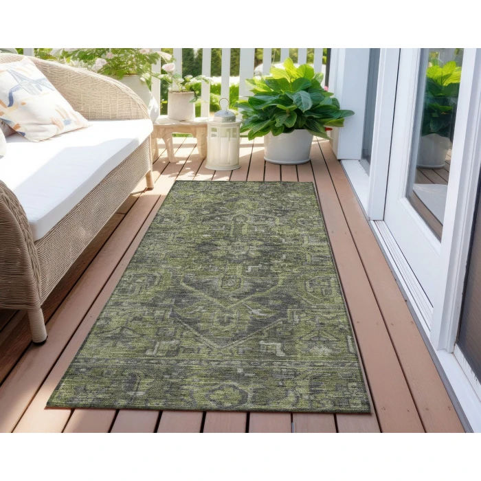 Chantille ACN571 Green 2'3" x 7'6" Rug