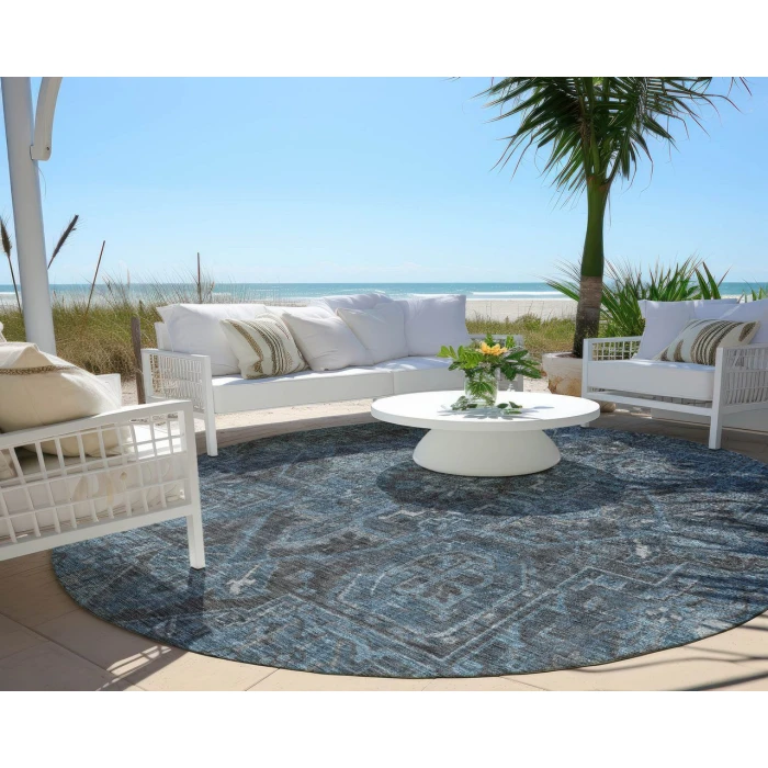 Chantille ACN571 Navy 8' x 8' Rug