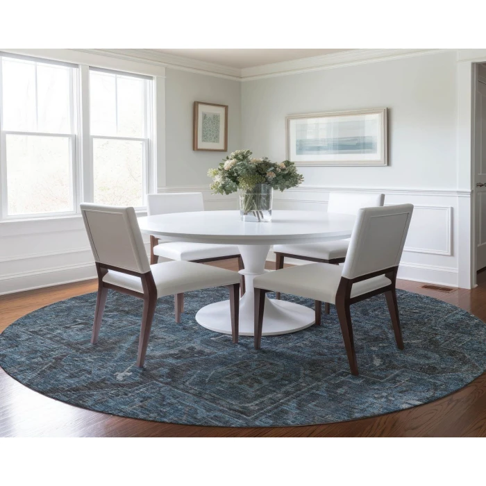 Chantille ACN571 Navy 8' x 8' Rug