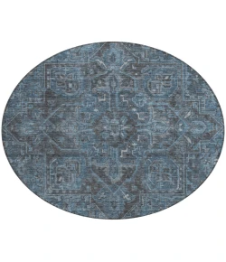 Addison Chantille ACN571 Navy 8 ft. x 8 ft. Round Rug
