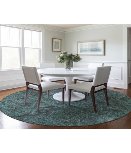 Chantille ACN571 Turquoise 8' x 8' Rug