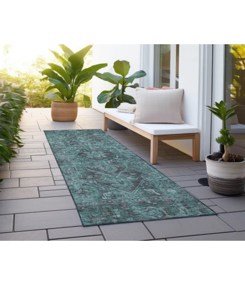 Chantille ACN571 Turquoise 2'3" x 7'6" Rug