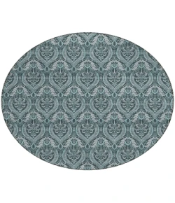 Addison Chantille ACN572 Teal 8 ft. x 8 ft. Round Rug