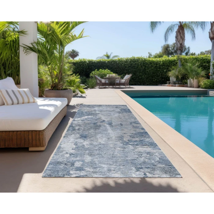 Chantille ACN573 Blue 2'3" x 7'6" Rug