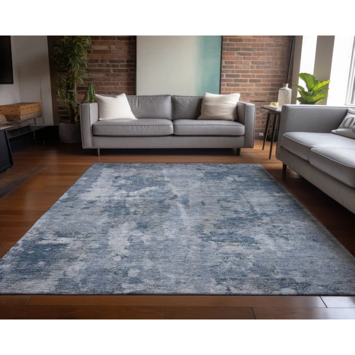 Chantille ACN573 Blue 3' x 5' Rug