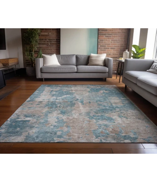 Chantille ACN573 Teal 3' x 5' Rug