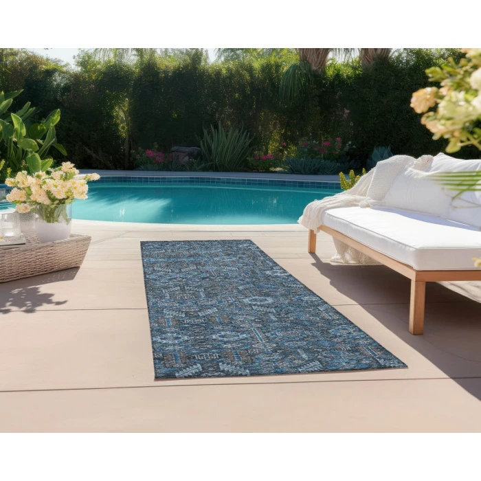 Chantille ACN574 Blue 2'3" x 7'6" Rug