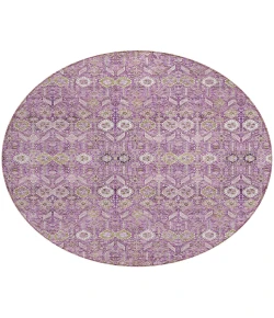 Addison Chantille ACN574 Lavender 8 ft. x 8 ft. Round Rug