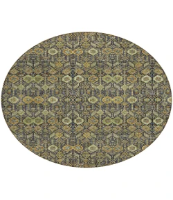 Addison Chantille ACN574 Paprika 8 ft. x 8 ft. Round Rug