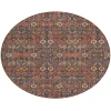 Addison Chantille ACN574 Red 8 ft. x 8 ft. Round Rug