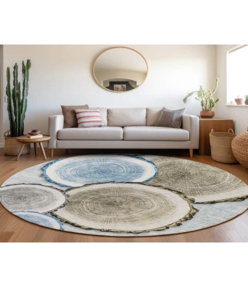 Chantille ACN575 Blue 8' x 8' Rug