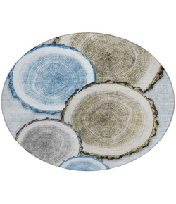 Addison Chantille ACN575 Blue 8 ft. x 8 ft. Round Rug