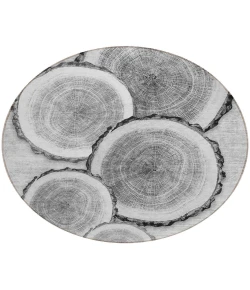 Addison Chantille ACN575 Gray 8 ft. x 8 ft. Round Rug