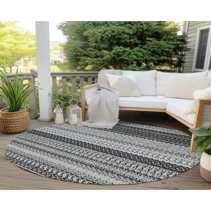 Chantille ACN576 Black 8' x 8' Rug