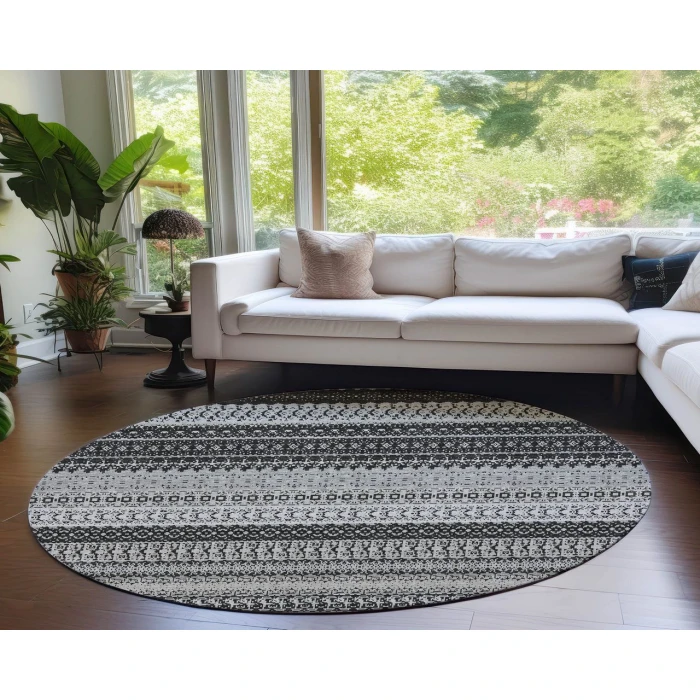 Chantille ACN576 Black 8' x 8' Rug