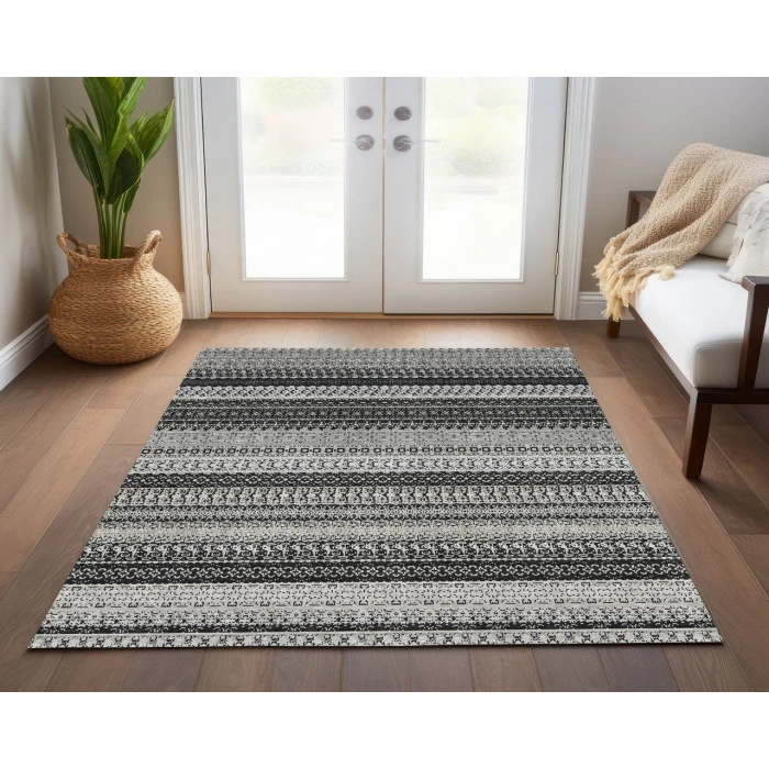 Chantille ACN576 Black 5' x 7'6" Rug