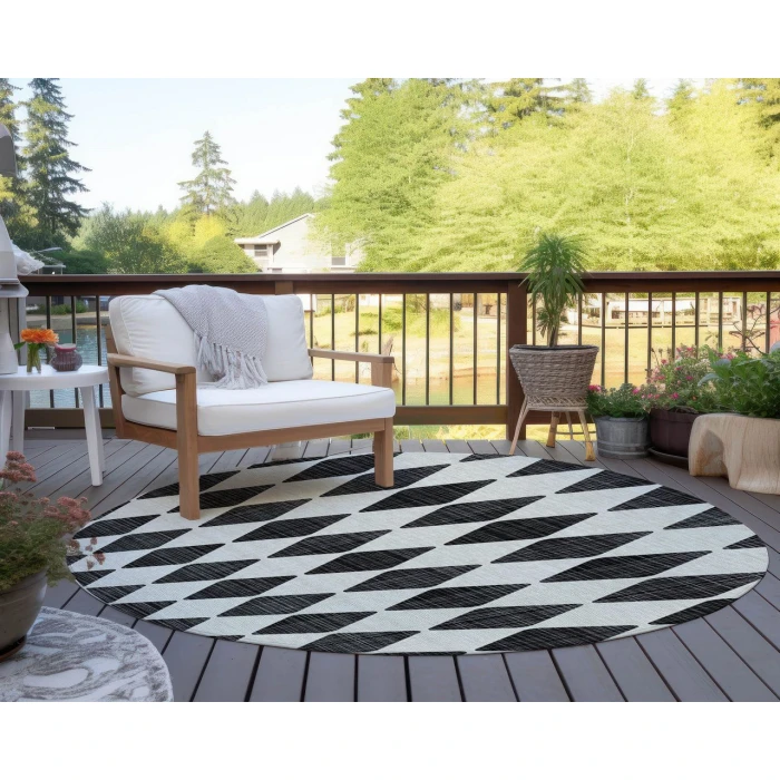 Chantille ACN578 Black 8' x 8' Rug