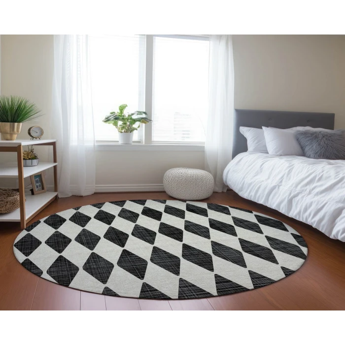 Chantille ACN578 Black 8' x 8' Rug