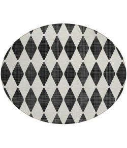 Addison Chantille ACN578 Black 8 ft. x 8 ft. Round Rug