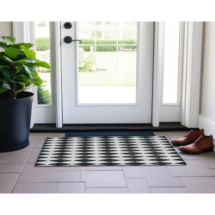 Chantille ACN578 Black 1'8" x 2'6" Rug