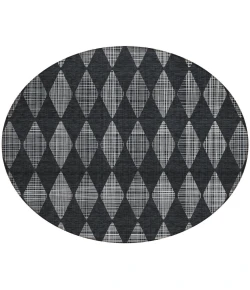 Addison Chantille ACN578 Charcoal 8 ft. x 8 ft. Round Rug
