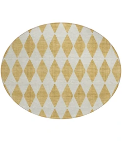 Addison Chantille ACN578 Gold 8 ft. x 8 ft. Round Rug
