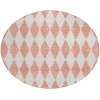 Addison Chantille ACN578 Salmon 8 ft. x 8 ft. Round Rug