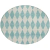 Addison Chantille ACN578 Teal 8 ft. x 8 ft. Round Rug
