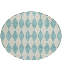 Addison Chantille ACN578 Teal 8 ft. x 8 ft. Round Rug