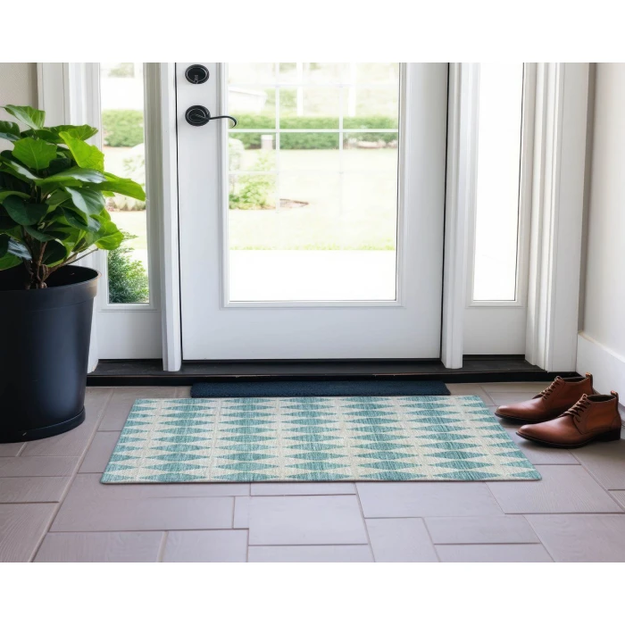 Chantille ACN578 Teal 1'8" x 2'6" Rug