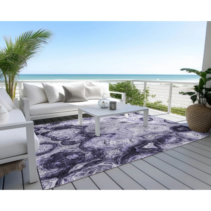 Chantille ACN579 Purple 8' x 10' Rug